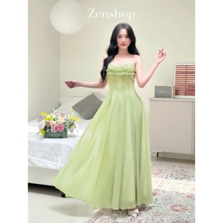 Đầm Maxi Voan Dáng Dài Nhún Bèo | Phong Cách Nàng Thơ, Dịu Dàng - Hola Dress