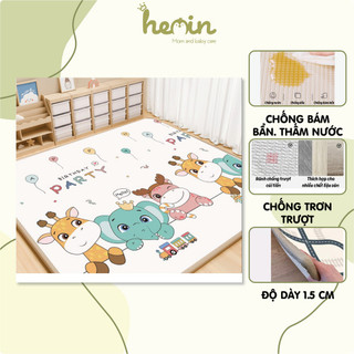  Thảm Xốp Cho Bé Thảm Cuộn Umoo Cao Cấp Dày 1,5cm Bề Mặt Chống Nước Chống Trơn Trượt An Toàn Cho Bé Từ 0 Đến 6 Tuổi 