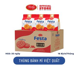 [VỊ MỚI] Thùng Bánh mì hoa cúc nam việt quất - Túi 3 bánh - 84g, Bánh mì ngàn lớp, HSD 35 ngày, KH cân nhắc khi đặt SLL