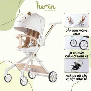 Xe Đẩy Gấp Gọn Cho Bé VINNG Q7 Cao Cấp, Đảo Chiều 3 Tư Thế Nằm, Ngả, Ngồi, Khung Xe Bằng Hợp Kim