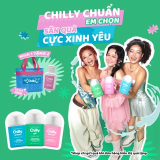Dung dịch vệ sinh phụ nữ Chilly làm sạch và dưỡng ẩm, chiết xuất bạc hà 200ml