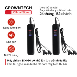 Máy ghi âm SK-020 bộ nhớ lớn 32G nhỏ gọn tiện dụng mang đi nhiều nơi thu sắc nét rõ ràng dễ sử dụng