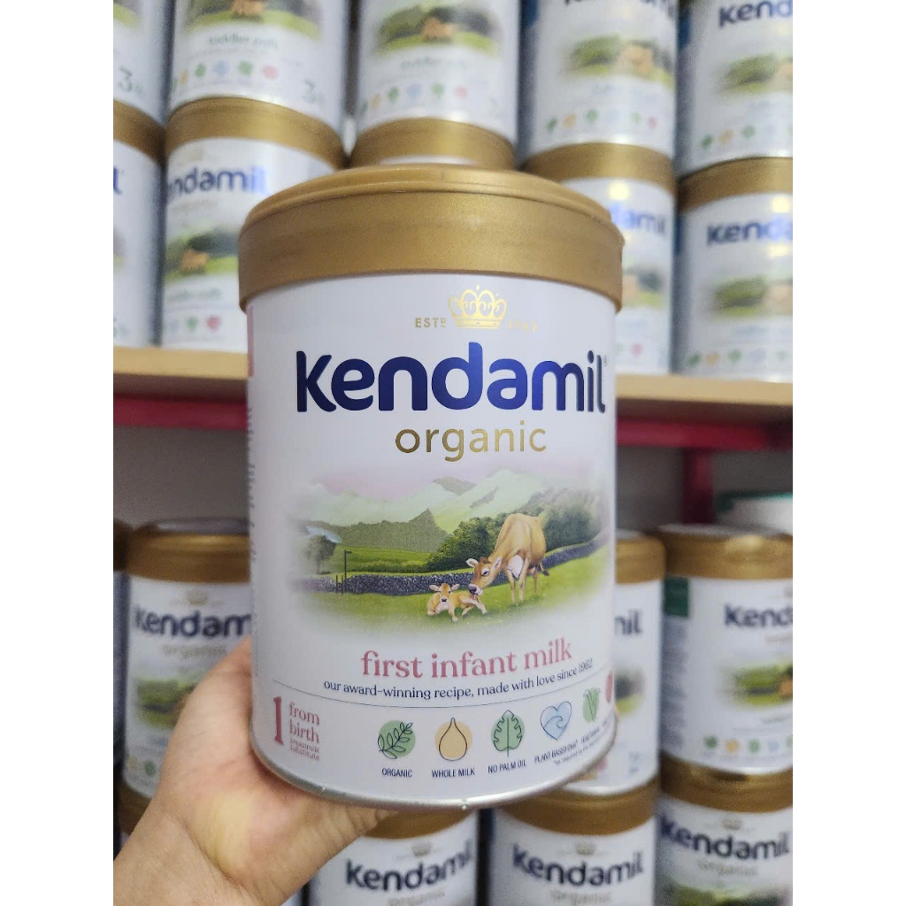 Sữa Kendamil Organic Số 1, 2, 3 Anh Quốc 800g Sữa bột cho bé Nhập khẩu Chính Hãng