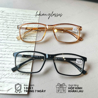 Kính Lão Đọc Sách Báo Dáng Kính Vuông Đẹp Gọng Kính Nhựa Dẻo Cao Cấp, nhìn gần rõ chữ M26-05 - Kính Lão Hải Âu