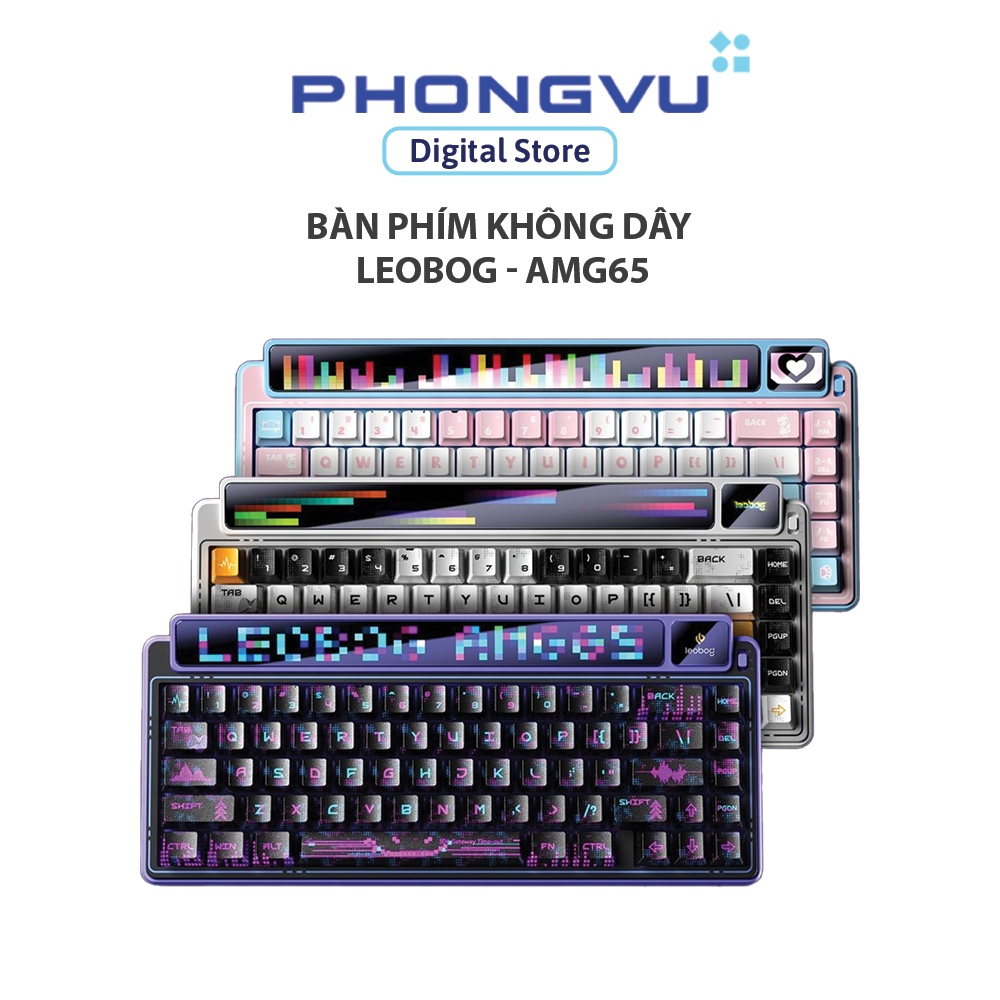 Bàn phím không dây LEOBOG - AMG65 - Bảo hành 24 tháng