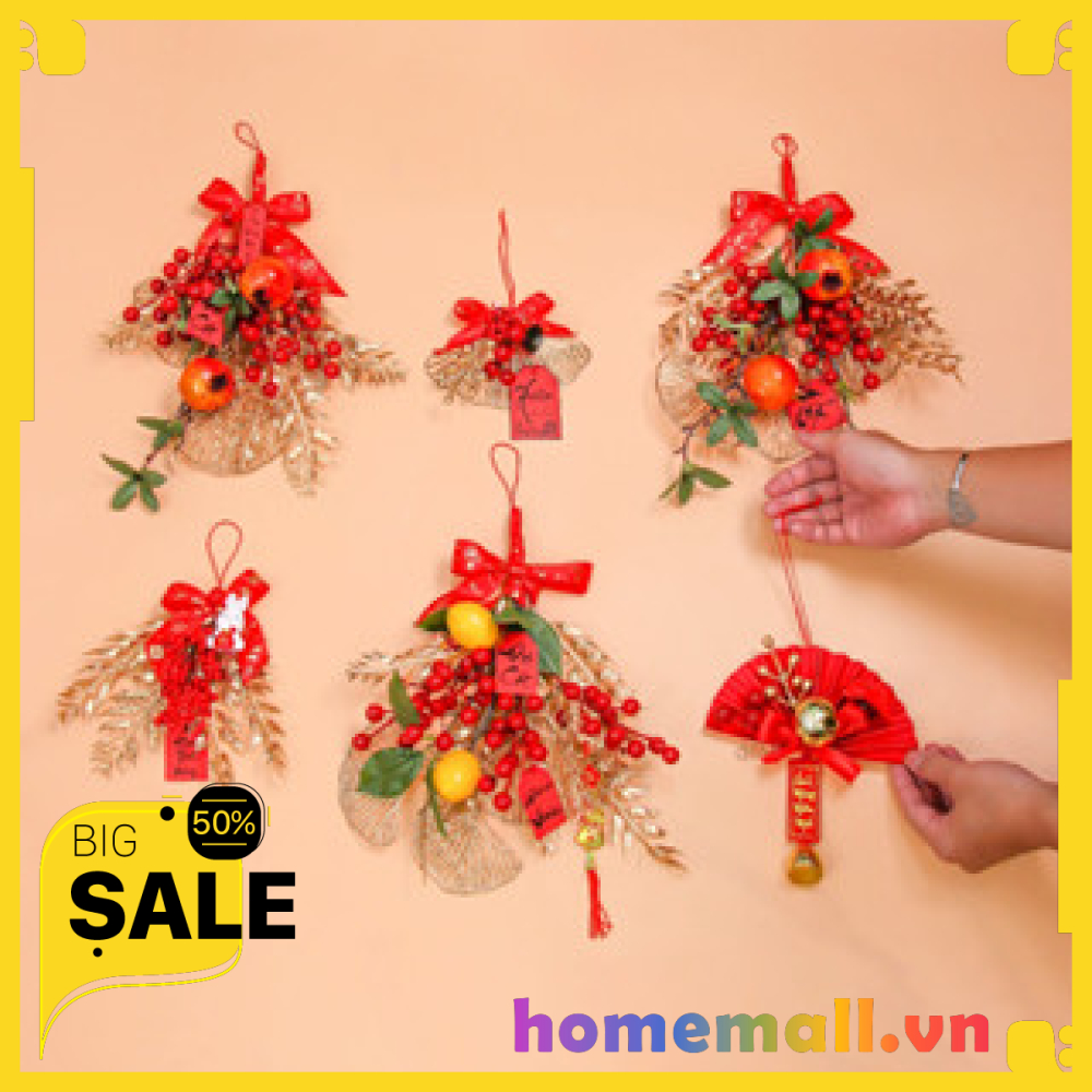 Phụ Kiện Trang Trí Tết H98 Dây Treo Vòng Hoa Trang Trí Lễ Hội Xuân HMSS053