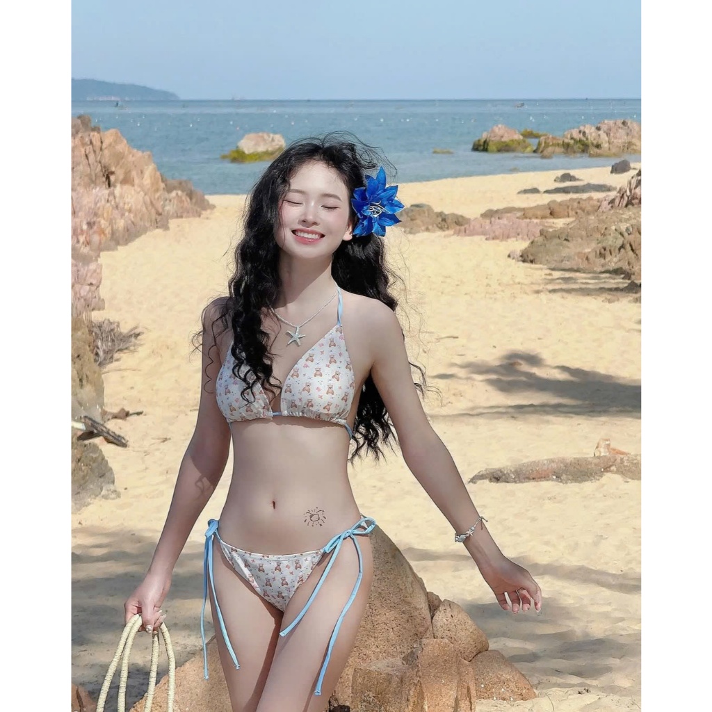 Set bikini đi biển 4 chi tiết Teddy áo lưới+chân váy thun lạnh sẵn đệm mút, đồ bơi nữ che khuyết điểm Mã F06 | BigBuy360 - bigbuy360.vn
