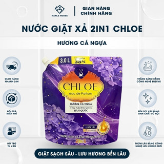  Nước giặt xả sinh học 2in1 Chloe 3000ML Enzyme Hương Cá Ngựa  công nghệ Hàn Quốc 
