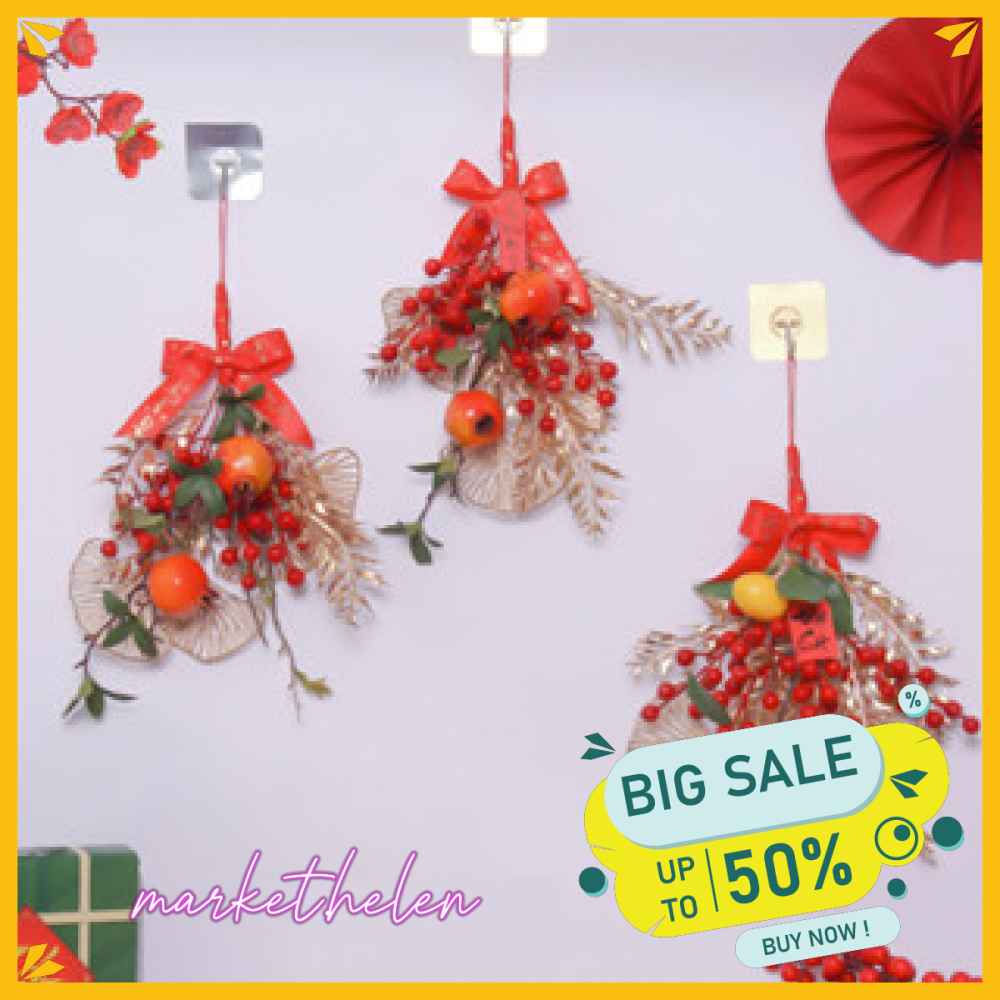 Phụ Kiện Trang Trí Tết H98 Dây Treo Vòng Hoa Trang Trí  Ngày Tết MARSS053