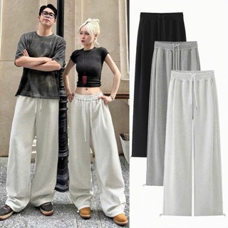 Quần Dài Nỉ 2 Da NATU NQ30 Ống Rộng Dây Rút Trơn Nam Nữ Unisex