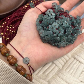  Vòng tay nữ lắc tay bạc s925 hình bông hoa đồng xu Cá jewelry LTB347 