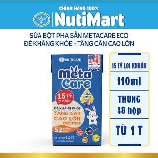 Sữa công thức pha sẵn Metacare Eco Nutricare tăng cân phát triển toàn diện cho bé