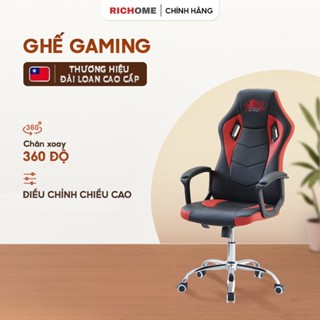 Ghế gaming bọc da RICHOME CH1282, nệm mềm thích hợp chơi game, làm việc thời gian dài không mệt mỏi