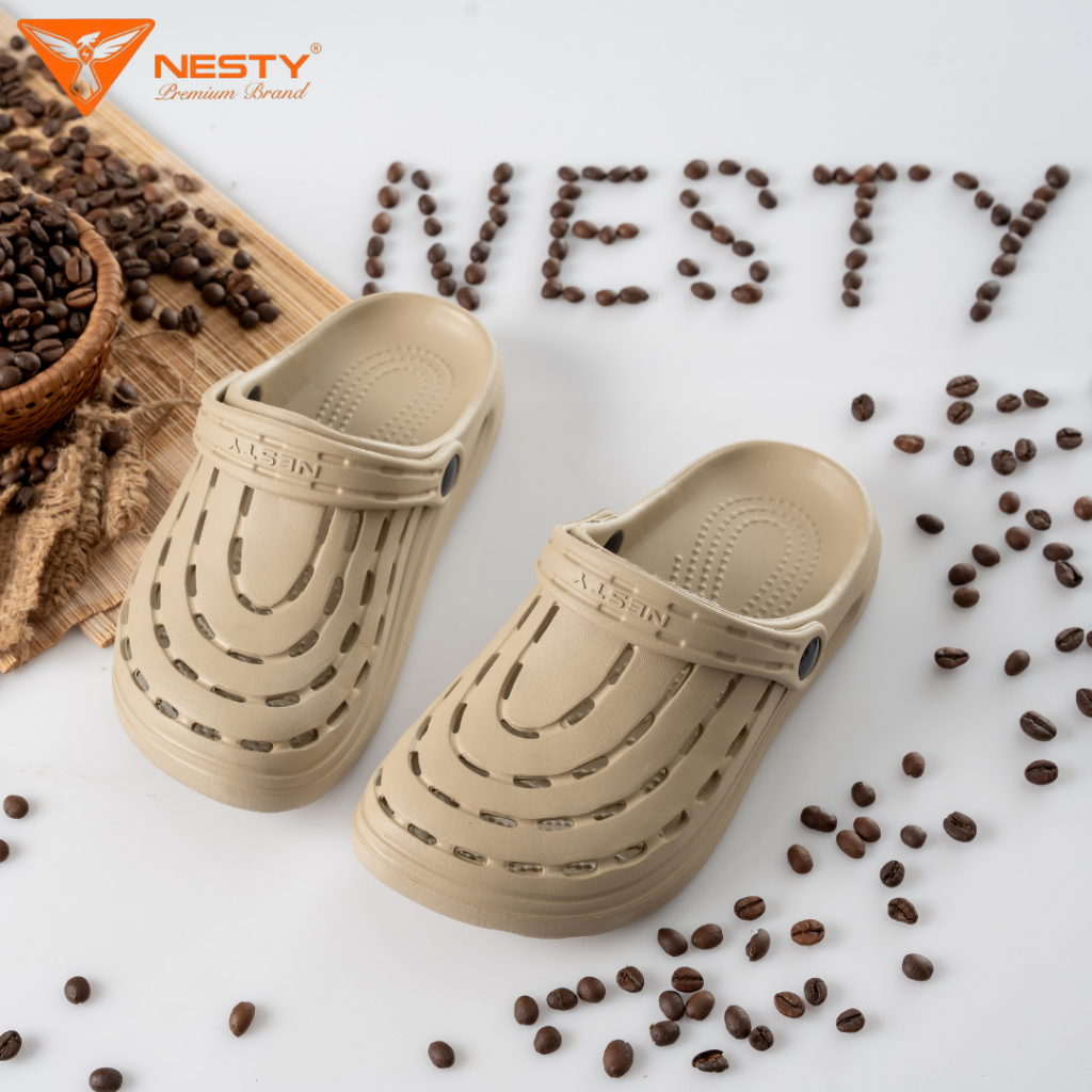 { Tặng Kèm 10 Sticker } DÉP SỤC EVA SIÊU NHẸ NHÃN HIỆU NESTY MÃ NE23