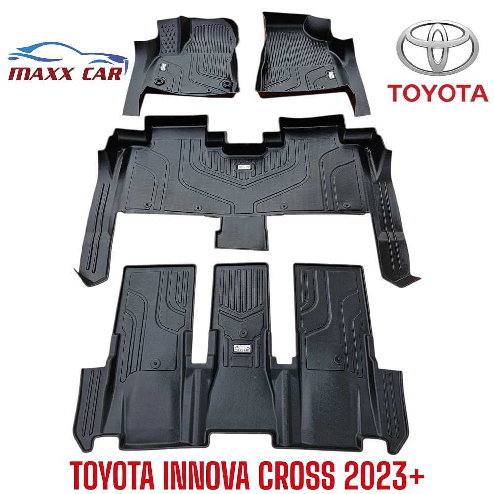 INNOVA - Thảm lót sàn MAXXCAR xe INNOVA CROSS 2023, 2024,2025+ BẢN XĂNG &HYBRID nhựa TPE nguyên sinh