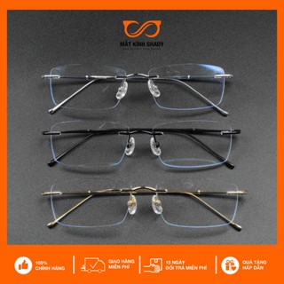 Gọng Kính Khoan Titanium IP Cao Cấp Shady Unisex G2098 (Nhiều Màu)