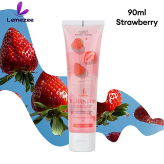 Gel bôi trơn Lemezee 90ml hương dâu tây Gel bôi trơn nam nữ