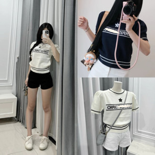 Áo thun cadigan len dáng lửng, áo thun len tăm liểu dáng basic dễ mặc qc02 aaa