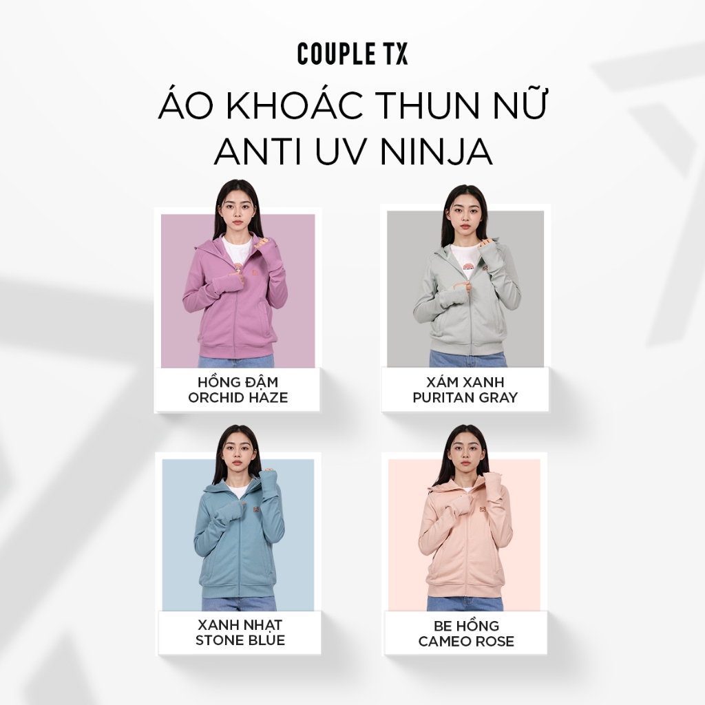 Áo Khoác Ninja Chống Nắng Nữ Couple TX Anti UV Thun Co Giãn Form Regular WOK 2071 | BigBuy360 - bigbuy360.vn