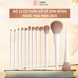  Bộ cọ makeup 10 cây trang điểm chuyên dụng cọ má hồng cọ kẻ mắt thân gỗ đầu bông mềm mịn 