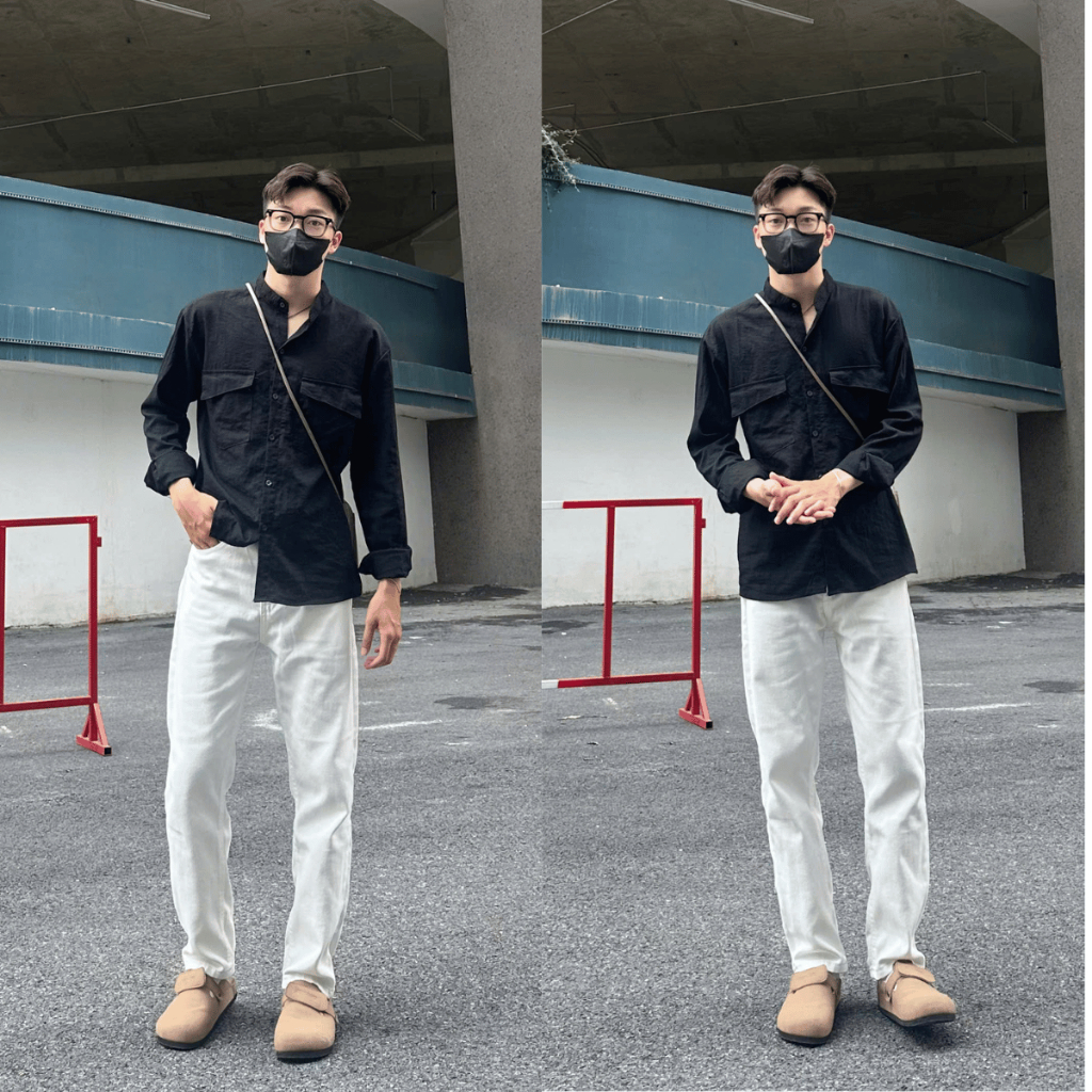 Quần jean nam ống suông CIXEN WHITE V1 Hack dáng Cạp cao che khuyết điểm, quần bò nam hàn quốc đủ size S-XXL