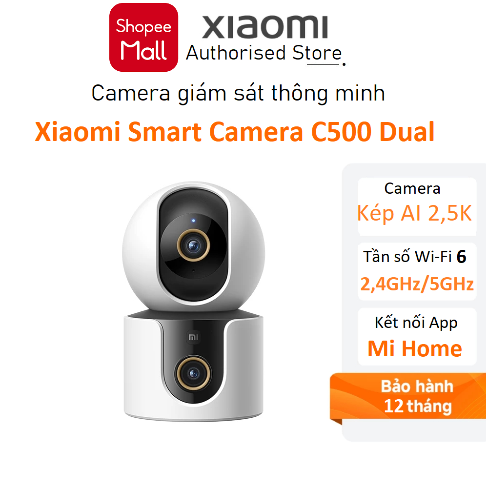 Camera quan sát Xiaomi C500 Dual EU Bản quốc tế - Hàng chính hãng DGW