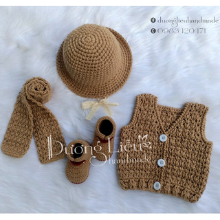 Set đồ len giữ ấm cho bé yêu - Dương liễu handmade