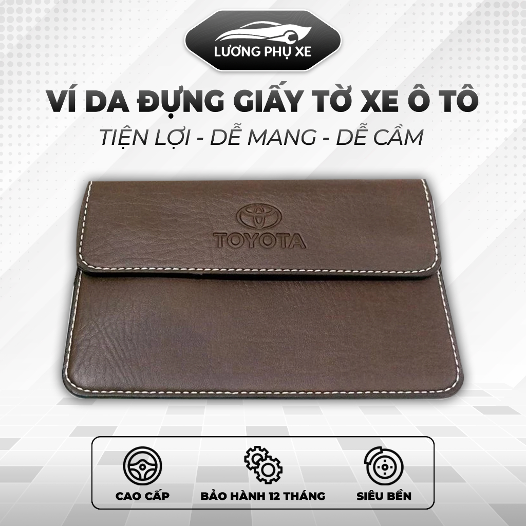 Ví da đựng đăng kiểm, giấy tờ ô tô cao cấp - Bóp đựng giấy tờ dùng cho xe hơi - Lương Phụ Xe | BigBuy360 - bigbuy360.vn