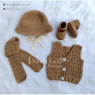 Set đồ len giữ ấm cho bé yêu - Dương liễu handmade
