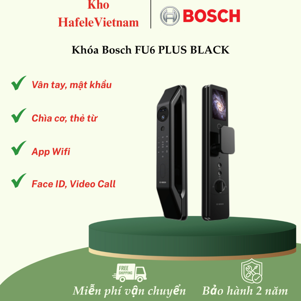 Khóa điện tử Bosch FU6 PLUS BLACK