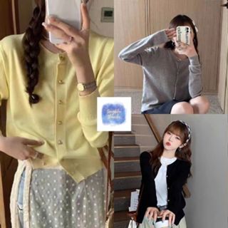  Áo Len Dệt Kim Cardigan Nữ Cổ Tròn Tay DÀi Đường May Tinh Tế Thường Ngày Phong Cách Hàn |Tổng Kho Thảo Chi 