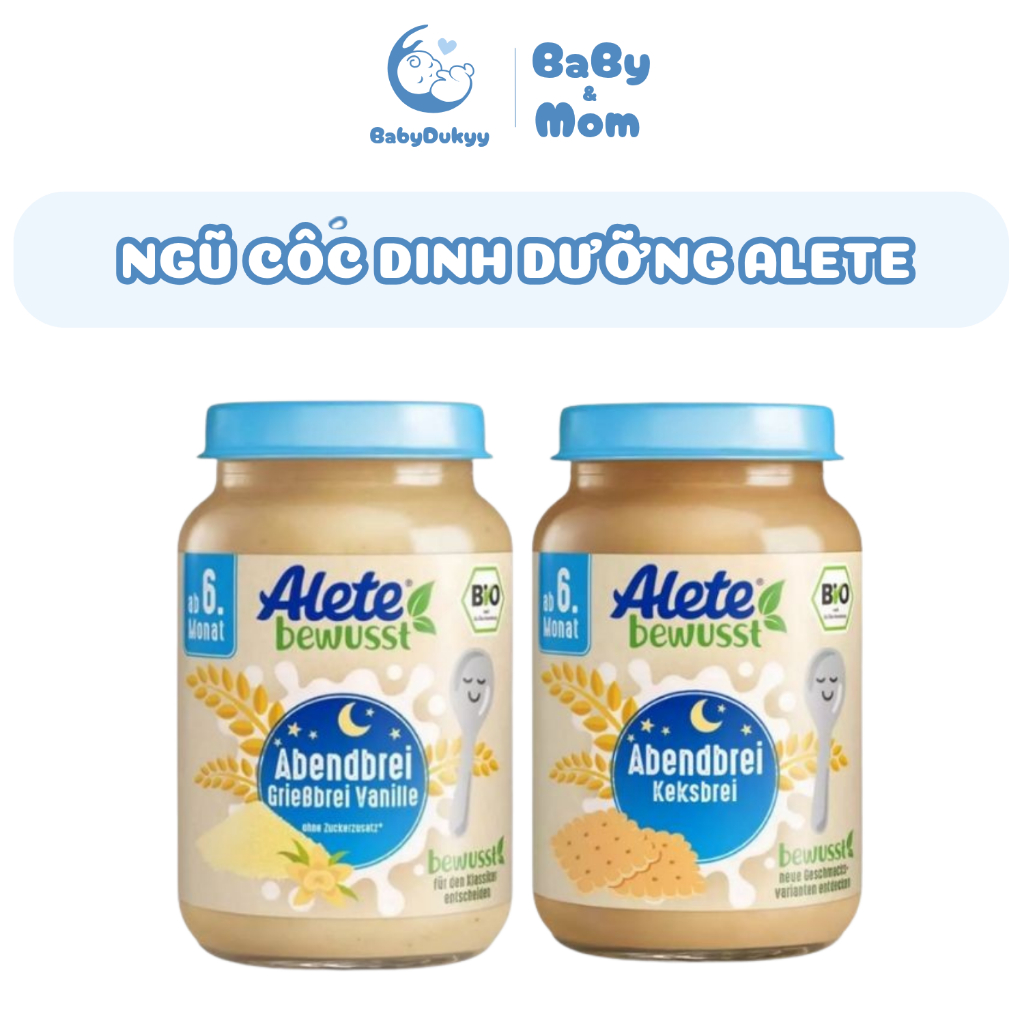 Ngũ Cốc Dinh Dưỡng ALETE Đức 190g Bé Ăn Dặm Từ 6 Tháng, Ngũ Cốc Ăn Dặm ALETE Đức Cho Bé 6 Tháng Giàu