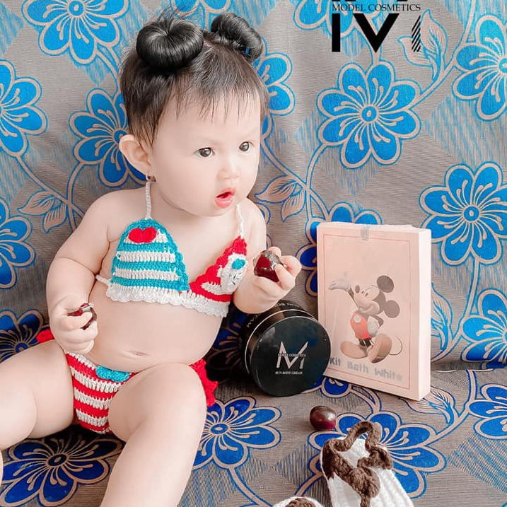 Bikini đi biển móc thủ công cho bé yêu nhiều mẫu - Dương liễu handmade