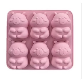 Khuôn silicon gấu Capybara làm bánh, thạch rau câu, pudding trà sữa( màu ngẫu nhiên)