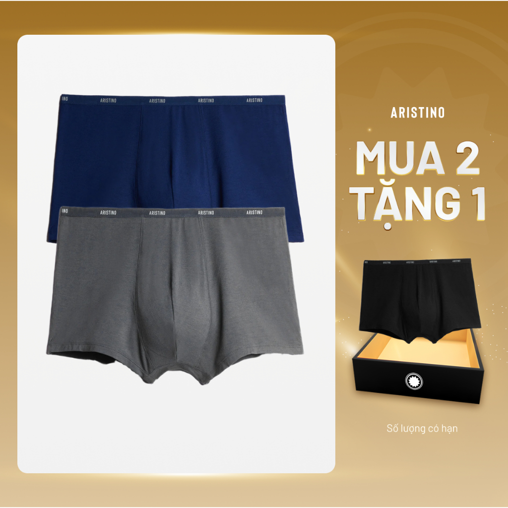 [MUA 2 TẶNG 1] DBO0123 - Bộ 02 quần lót Boxer ABX1608 tặng 01 quần lót Boxer ABX1608