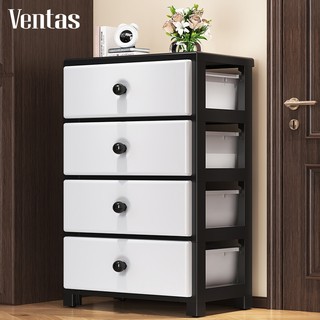  VENTAS Tủ Nhựa Để Đồ 3 4 5 tầng có ngăn kéo Đa Năng,Tủ lưu trữ dung tích lớn có bánh xe phòng ngủ và phòng khách 