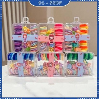 Set 55 Phụ Kiện Tóc Có Hộp Công Chúa Dễ Thương Nơ Đầy Màu Sắc Giao Ngẫu Nhiên ĐL-shopls