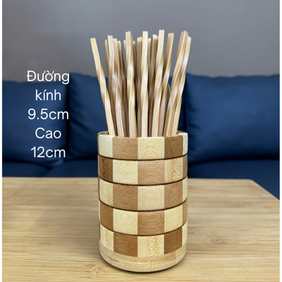 Ống Đựng Đũa Tre ONGTRE - Ống Đựng Muỗng Đũa, Lọ Cắm Hoa, Ống Tre Decor Nhà Bếp, Đa Năng Cao Cấp
