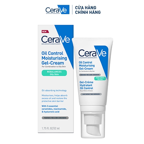 Gel dưỡng ẩm kiềm dầu 8H CeraVe Oil Control Gel-cream 52ml | BigBuy360 - bigbuy360.vn