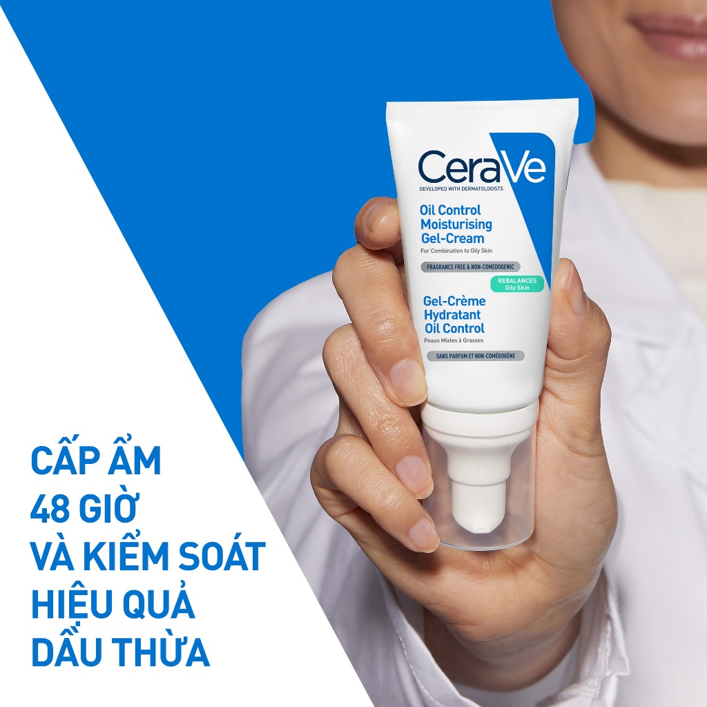 Gel dưỡng ẩm kiềm dầu 8H CeraVe Oil Control Gel-cream 52ml | BigBuy360 - bigbuy360.vn