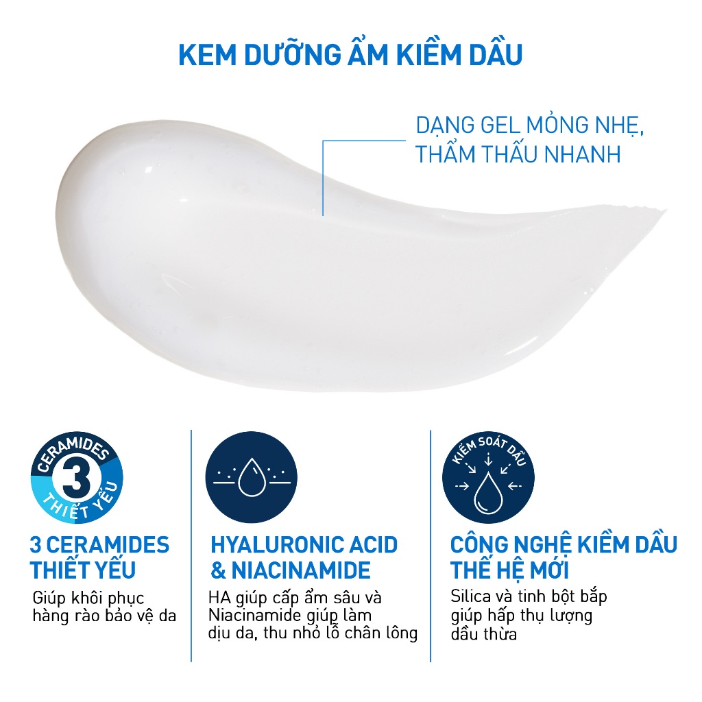 Gel dưỡng ẩm kiềm dầu 8H CeraVe Oil Control Gel-cream 52ml | BigBuy360 - bigbuy360.vn