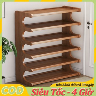 Giá để giày tre Kệ trưng bày​ bằng gỗ Kệ giày đa tầng​ Giá đựng đồ đa năng gỗ tủ giày chống bụi