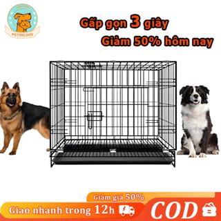 🐱Petorldog🐶Lồng chó mèo gấp gọn tháo rời Chuồng Chó Di Động Chuồng Mèo Nhà Cho Chó Tặng khay vệ sinh