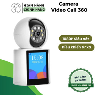 Camera Wifi 360 độ trong nhà, có màn hình - gọi video trực tiếp - máy ảnh 1080P siêu nét, sử dụng ICSEE App