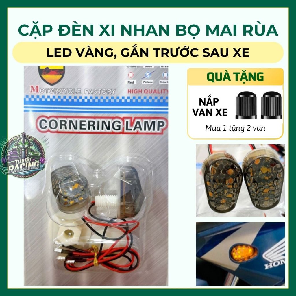 Cặp đèn xi nhan kiểu con bọ led mai rùa cho nhiều dòng xe máy trước sau gắn winner exciter 150 vario