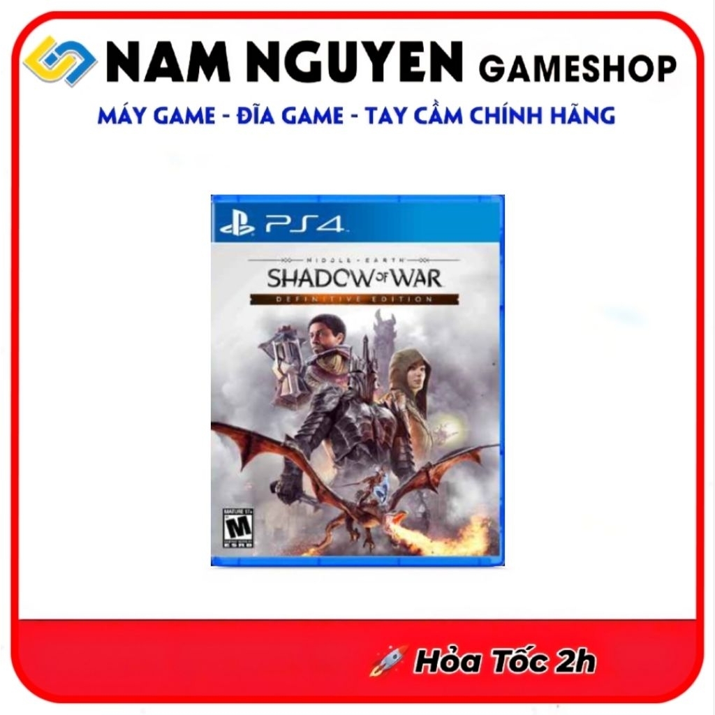 Đĩa Game PS4 | Shadow Of War Definitive Edition Bản Full
