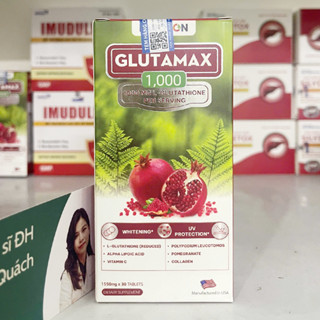 Viên Uống Glutamax 1000 Hỗ Trợ Tăng Cường Khả Năng Chống Oxy Hóa, Dưỡng Trắng Da (Hộp 30 Viên)