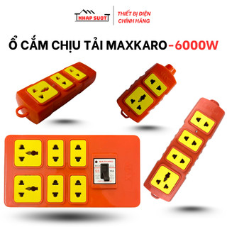  Ổ cắm điện chịu tải 6000w MAXKARO công suất cao lõi sứ chịu nhiệt vỏ nhựa chống va đập 