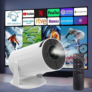 Máy chiếu mini HY300 Pro 4K Full HDMI Android 11.0 WiFi6 Bluetooth 5.0 1280*720p máy chiếu phim Netflix YouTube