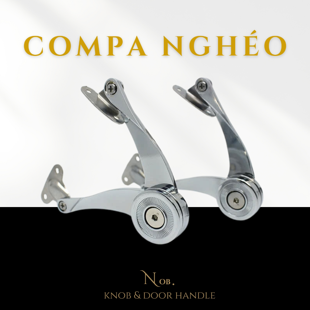 [0707] Tay Nâng Cánh Tủ Bếp giò gà đùi gà hình compa chống cửa nâng hạ đỡ cửa cơ khí giảm chấn